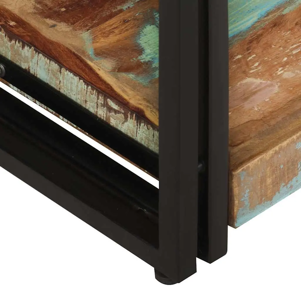 TV Cabinet 90x30x40cm Solid Reclaimed Wood Vintage Storage Sideboard