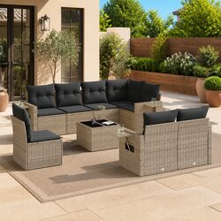 Enhance Your Outdoor Space with This 9 Piece Sofa Set