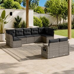Transform Your Outdoor Space with This 9 Piece Sofa Set