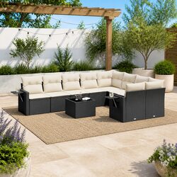 Transform Your Patio with a 10-Piece Garden Sofa Set