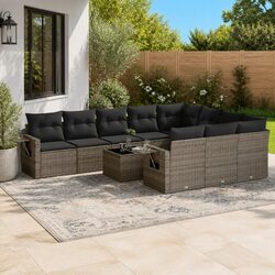 Enhance Your Outdoor Space with 11 Piece Garden Sofa Set