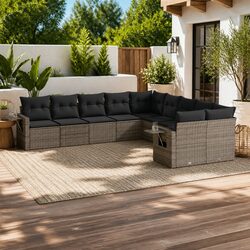 Stylish Grey Modular Garden Sofa Set for Outdoor Living
