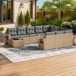 Transform Your Patio with a Stylish 11-Piece Outdoor Sofa Set