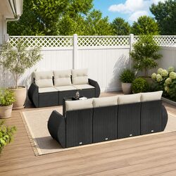 Elevate Your Outdoor Living with an 8 Piece Garden Sofa Set