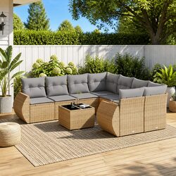 Transform Your Outdoor Space with a 9-Piece Sofa Set
