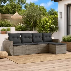 Transform Your Outdoor Space with This Grey Sofa Set