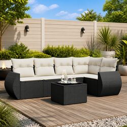 Enhance Your Outdoor Space with 6 Piece Garden Sofa Set