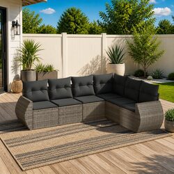 Enhance Your Outdoor Space with 6 Piece Garden Sofa Set