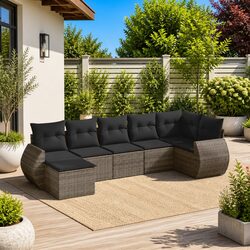Enhance Your Outdoor Space with a 7-Piece Sectional Sofa Set