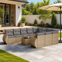 Elevate Your Outdoor Space with 11 Piece Sofa Set
