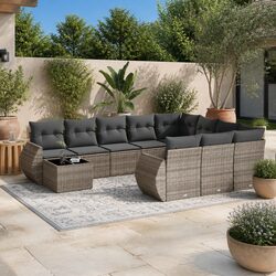Transform Your Outdoor Space with 11 Piece Grey Sofa Set