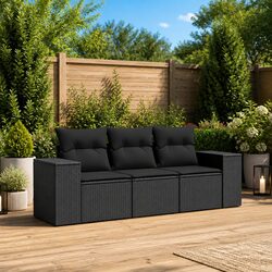 Enhance Your Patio with a Comfortable Black Sofa Set
