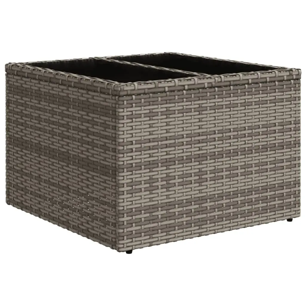 5 Piece Outdoor Garden Sofa Set with Cushions Grey Poly Rattan Sectional