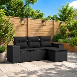 Stylish Black Outdoor Sofa Set for Your Patio