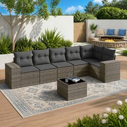 Enhance Your Outdoor Living with 7 Piece Sofa Set