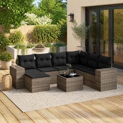 Enhance Your Outdoor Space with 8-Piece Sofa Set