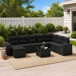 Enhance Your Outdoor Living with This 9-Piece Sofa Set