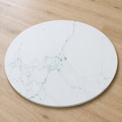Elevate Your Space with a Marble Design Glass Table Top Ø70cm