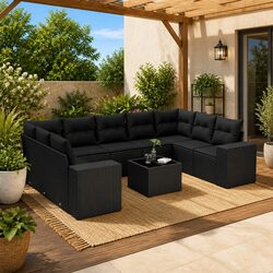 Transform Your Outdoor Space with a 10-Piece Sofa Set