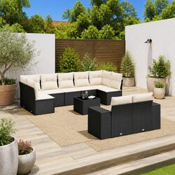 Transform Your Patio with This 10 Piece Rattan Sofa Set