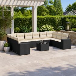 Enhance Your Outdoor Space with 11 Piece Black Sofa Set