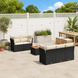 Enhance Your Outdoor Area with 6-Piece Garden Sofa Set