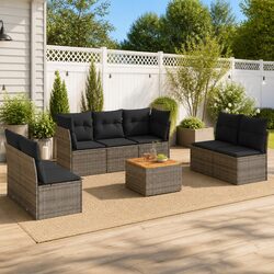 Enhance Your Outdoor Space with 8 Piece Garden Sofa Set