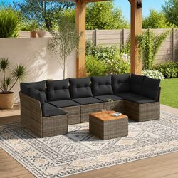 Transform Your Outdoor Space with This 8 Piece Sofa Set