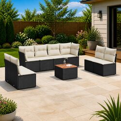 Transform Your Outdoor Space with This 9-Piece Sofa Set