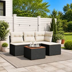 Elevate Your Outdoor Space with a Black Garden Sofa Set