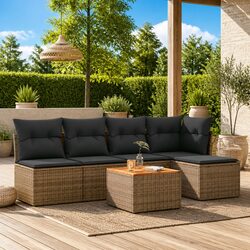 Elevate Your Outdoor Space with a 6-Piece Garden Sofa Set