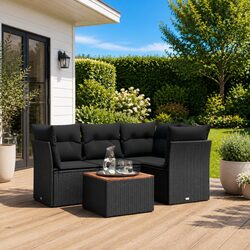 Outdoor 5-Piece Patio Sofa Set with Cushions
