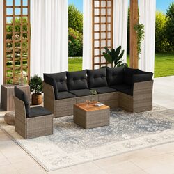 Enhance Your Outdoor Space with This 7 Piece Sofa Set