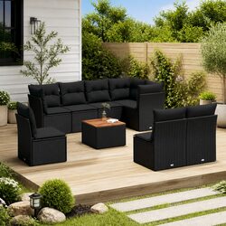 Transform Your Patio with a 9-Piece Modular Sofa Set