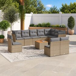 Elevate Your Outdoors with 11 Piece Garden Sofa Set