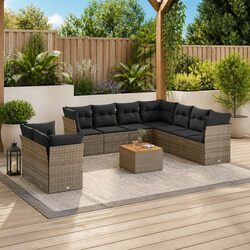 Outdoor 10-Piece Sofa Set for Relaxing in Style