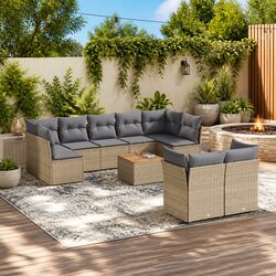 10 Piece Outdoor Furniture Sectional Sofa Set for Your Patio