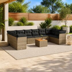 Transform Your Patio with This 11-Piece Garden Sofa Set
