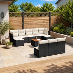 Elevate Your Outdoor Space with 11-Piece Garden Sofa Set