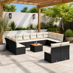Relaxing Outdoor 13-Piece Garden Sofa Set with Cushions