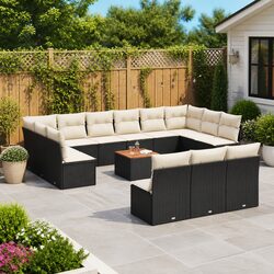 Enhance Your Outdoor Space with This Black Sofa Set