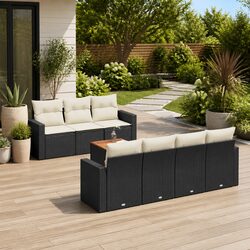 Enhance Your Patio with This 8-Piece Garden Sofa Set