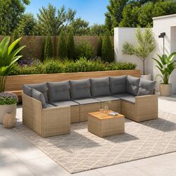 Create an Inviting Outdoor Oasis with this 8-Piece Sofa Set