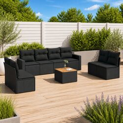 Enhance Your Outdoor Experience with 9 Piece Sofa Set