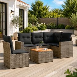 Enhance Your Outdoor Space with 6 Piece Garden Sofa Set