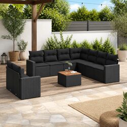 Enhance Your Outdoor Space with This 10-Piece Garden Sofa Set