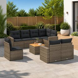 Transform Your Outdoor Living with This 9 Piece Sofa Set