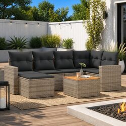 Enhance Your Outdoor Space with 7-Piece Garden Sofa Set