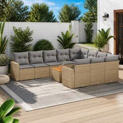 Transform Your Patio with This Elegant 11-Piece Sofa Set