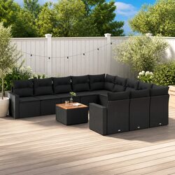 Enhance Your Outdoor Space with This 12 Piece Rattan Sofa Set